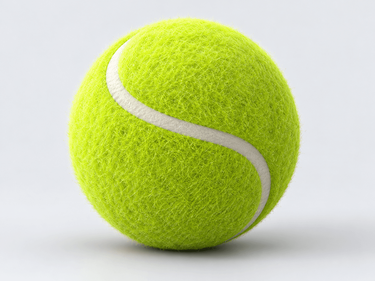 Illustrative studio render — Tennis ball